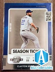 2021 Panini Contenders Optic #3 Clayton Kershaw Season Ticket